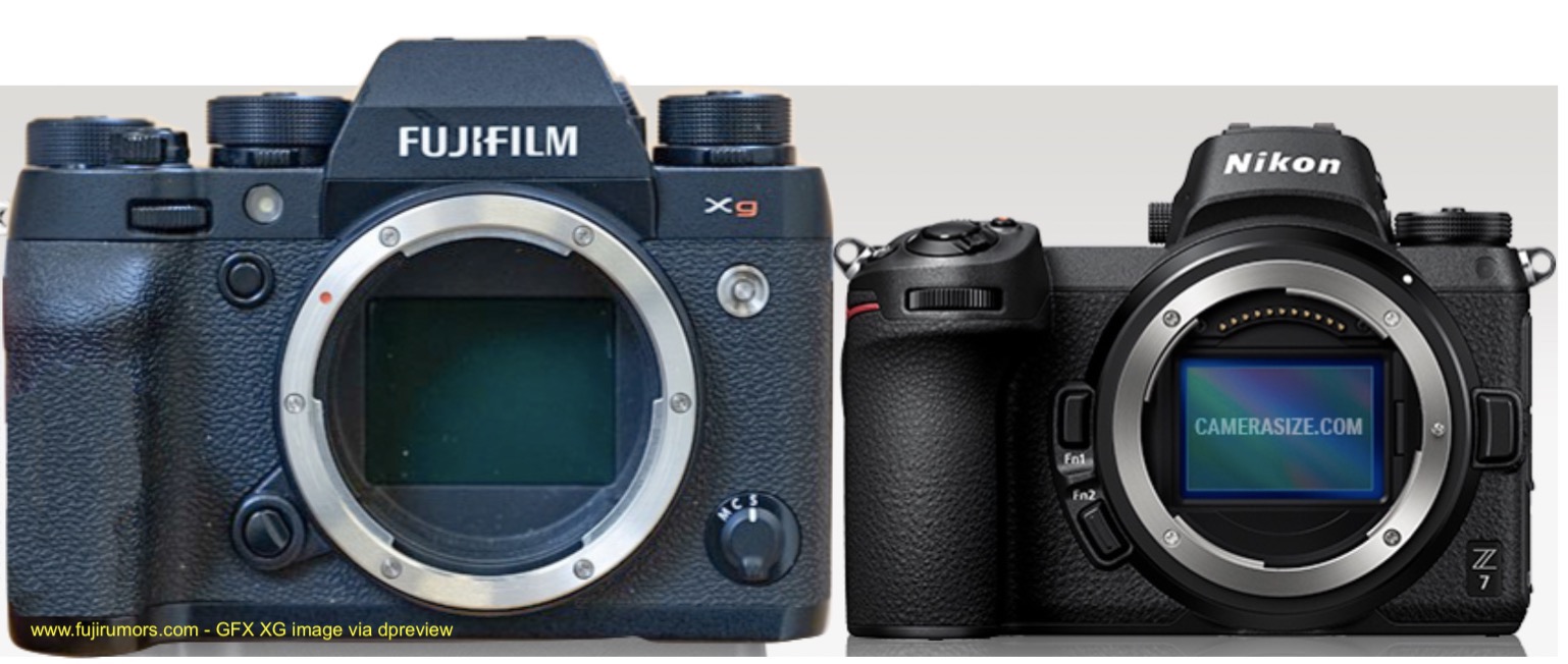 fossiel Detecteerbaar Boom Fuji XG vs Sony-Nikon-Panasonic-Canon FF comparison. Fuji I will hate you  forever if you don't make this cam! - mirrorlessrumors